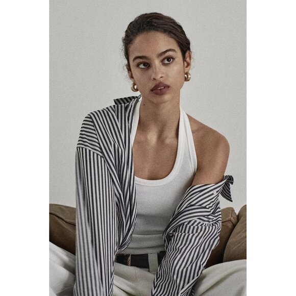 NWT Size S - The Bennet Buttondown Shirt Adaptive 100% Cotton (NWT US$ 98) - Picture 4 of 16